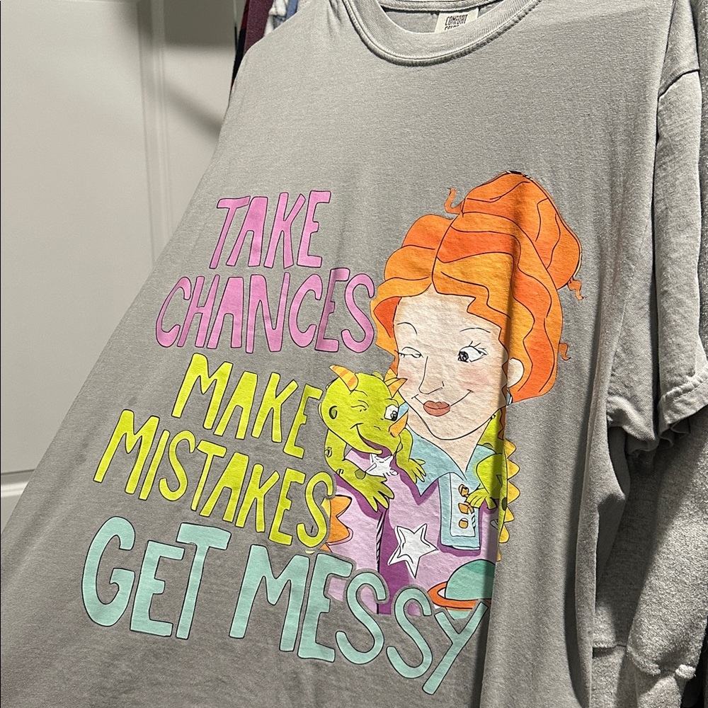 Comfort Colors Gray T-Shirt Magic School Bus